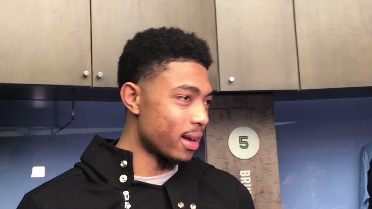 Watch @Bruno_Caboclo talking about team chemistry, stay to hear @JValanciunas shout him out for a career-high 24 points.