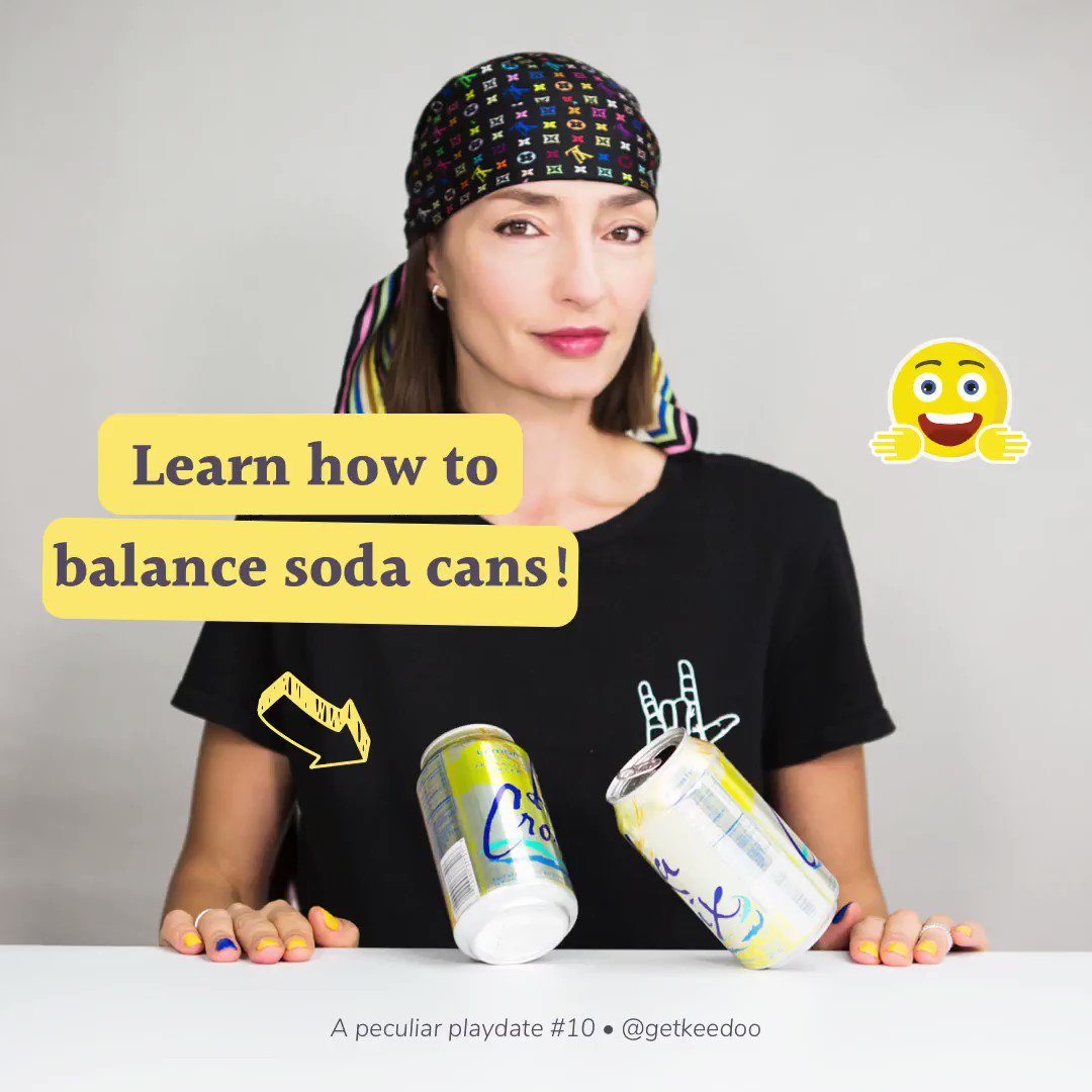 Balancing soda cans is not only an exercise in finesse! It can also teach you and the kids about the center of gravity 😉
——
#stem #stemgirls #stemwomen #stemeducation #playmatters #earlylearning #teachersfollowteachers #invitationtoplay #letthemexplore #earlylearning101 https://t.co/6QDodcX0lS