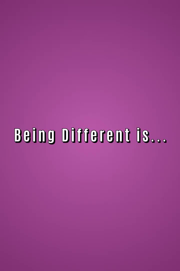 “Being different isn't the problem, treating people unfairly is!&am...