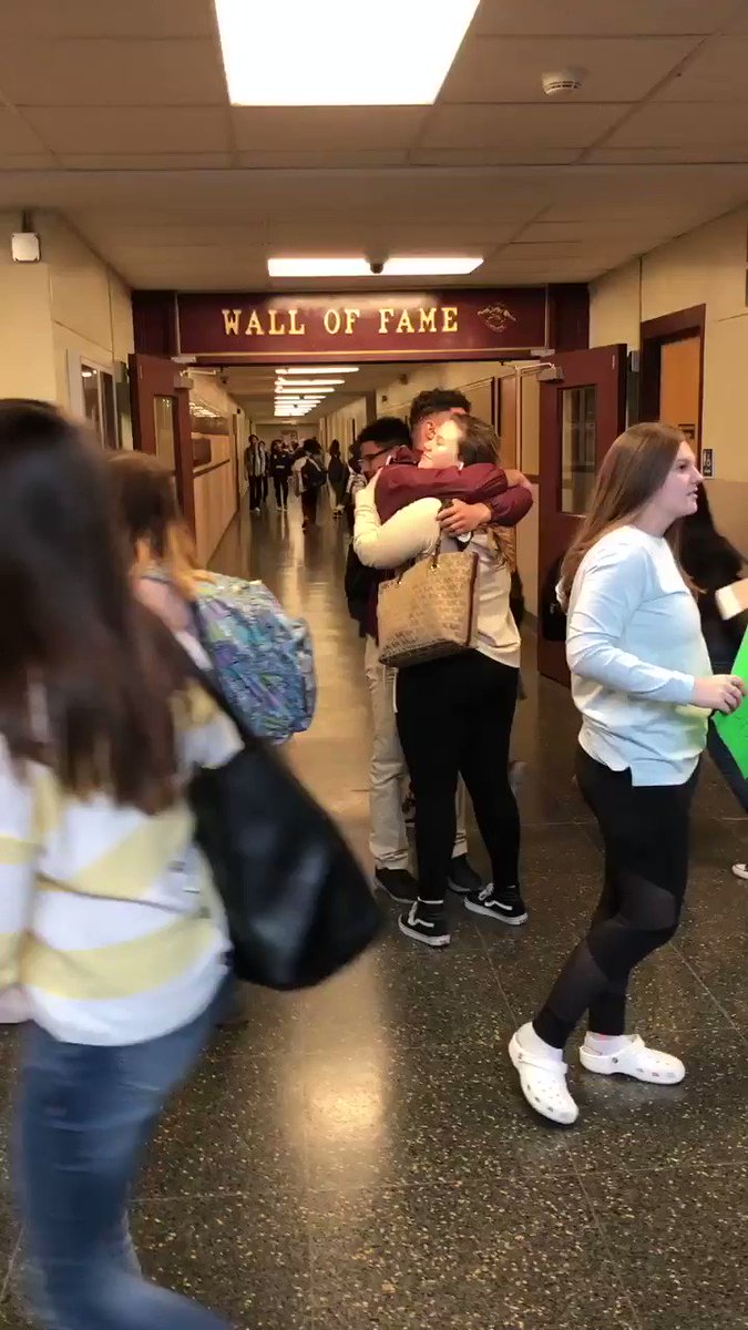 It doesn’t get much better than @ICareCCHS’s Free Hugs on Pay It Forward Friday! Thanks for the inspiration @FreeHugsProject! #SColonie