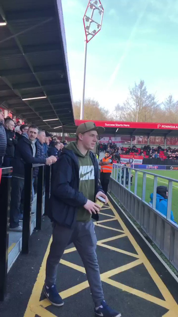 The West stand have heard the news and are on their way! π