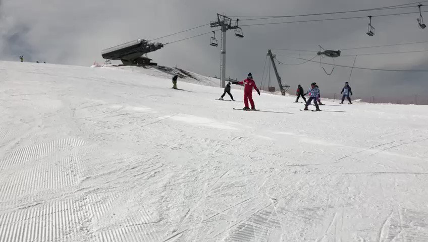 Our beginners have impressed their instructor, Jean-Pierre, so much that they have tackled chair lifts and green runs 2 days ahead of schedule. #carrotcrew #gfsskitrip #singwhileyouski #itsajollyholiday