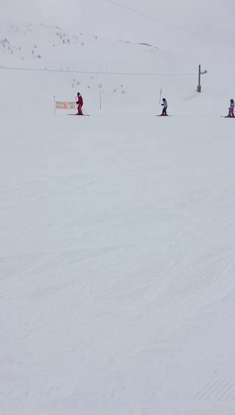 Not only did our beginners graduate to poles today but they also went on their first blue run! There’s no stopping them! #carrotcrew #gfsskitrip2019 #feelingblue