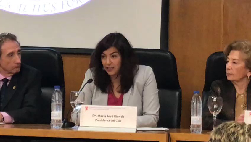 🗣 @MariaJoseRienda, sobre la Ley del Deporte: "Tiene aspectos importantes para la mujer, las Federaciones deberán tener una comisión específica de Mujer y Deporte, se incluyen medidas para la protección de la maternidad o para que reciban los mismos premios”. @Inmujer #inmujer