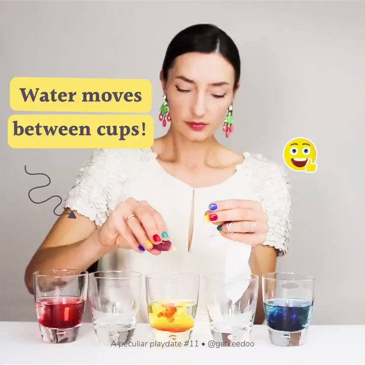 A *FUN* demonstration of a capillary action 😉 Try it with your kids at a next playdate!
——
#stem #stemgirls #stemwomen #stemeducation #earlylearning101 #stemkids #steamkidschallenge #littlewonderlab #stemboys #learnthroughplay #edtech #playideas #makerkids #kidscrafts101 https://t.co/hTkPSxGyy8
