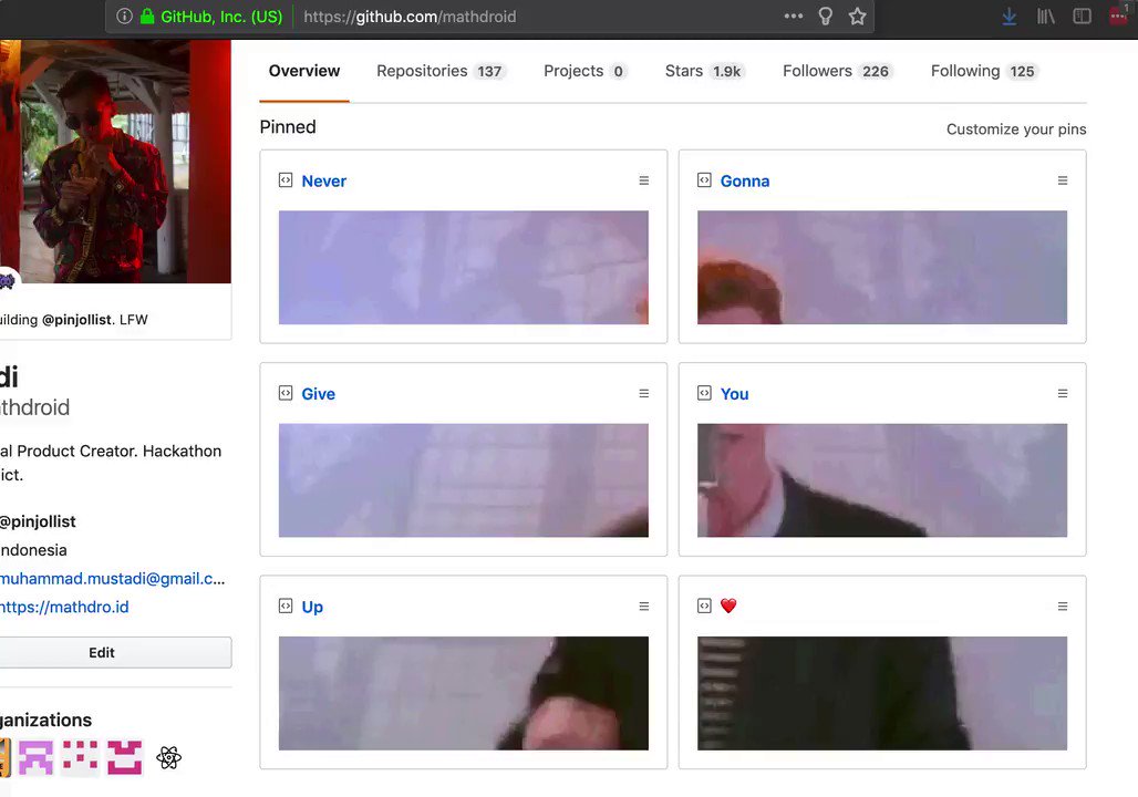 Github We Just Got Rickrolled