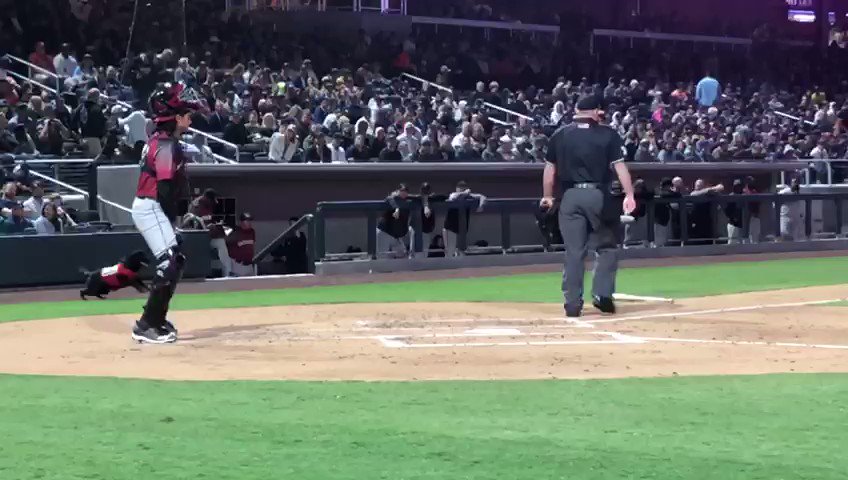 Might be the loudest boo in the history of umpire’s. I still love you guys though!! @MiLB @SportsCenter @MLB @AviatorsLV @LVBallpark @notthefakeSVP #umpire