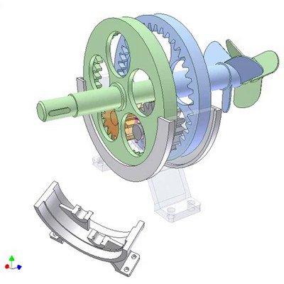 Drive for Coaxial Propellers