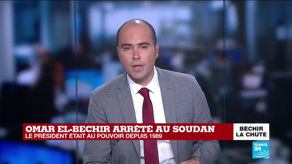 Où se trouve Omar #ElBechir ? "On ne sait pas. Ce qu'on sait, c'est que d'anciens responsables du régime ont été arrêtés. (...) Il semblerait que tous les proches d'#OmarElBechir aient été placés en détention," @bastien_rnl nous en dit plus sur la situation au #Soudan #Sudan