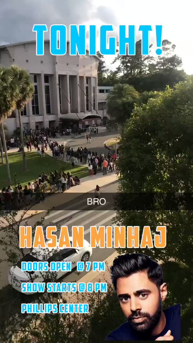 Insane line for @accentspeakers @hasanminhaj event tonight!