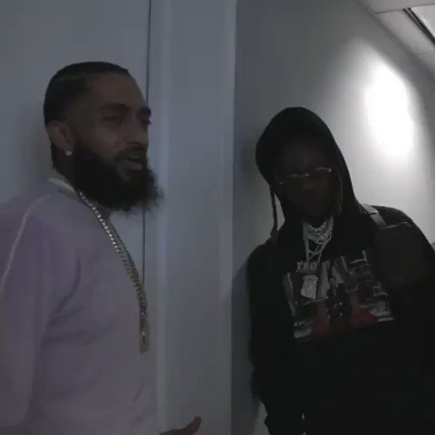 always kicking FREE GAME 💙. I became a better person today thank you Nip . Ive never witnessed a home going of this magnitude. So many people had so many good things to say about you today , it could have gone on for days bro 🙏🏿💙👏🏿 #longlivenipsey 📷 @JoeMoore724