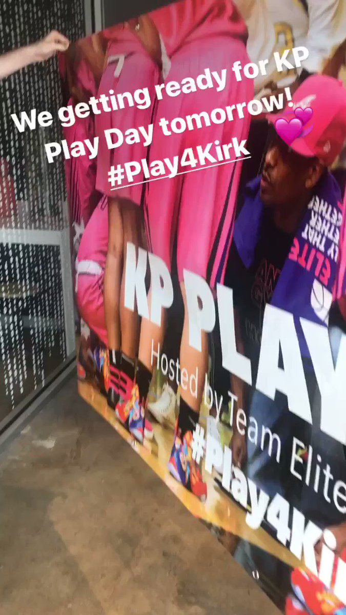 We putting the final touches on for tomorrow. Come out to The Walker School for the Annual KP Play Day. #Play4Kirk β at The Walker School Tennis Courts