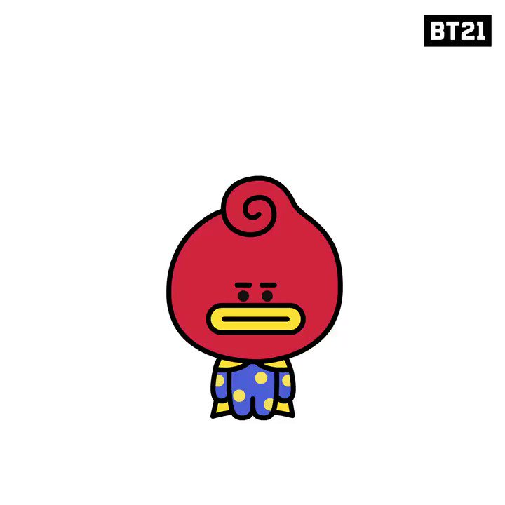 Bt21 Titi Planetbt Maknaeontop Borntobesweetie Curlywurlyhair Bt21 Universe Bt21