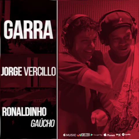 Mais uma da firma!!! GARRA, música de @jorge_vercillo , Alex Nunes e @10Ronaldinho ! Já em todas as plataformas digitais. Ouça agora 👉🏾http://onerpm.lnk.to/Garra 🤙🏾🎶
