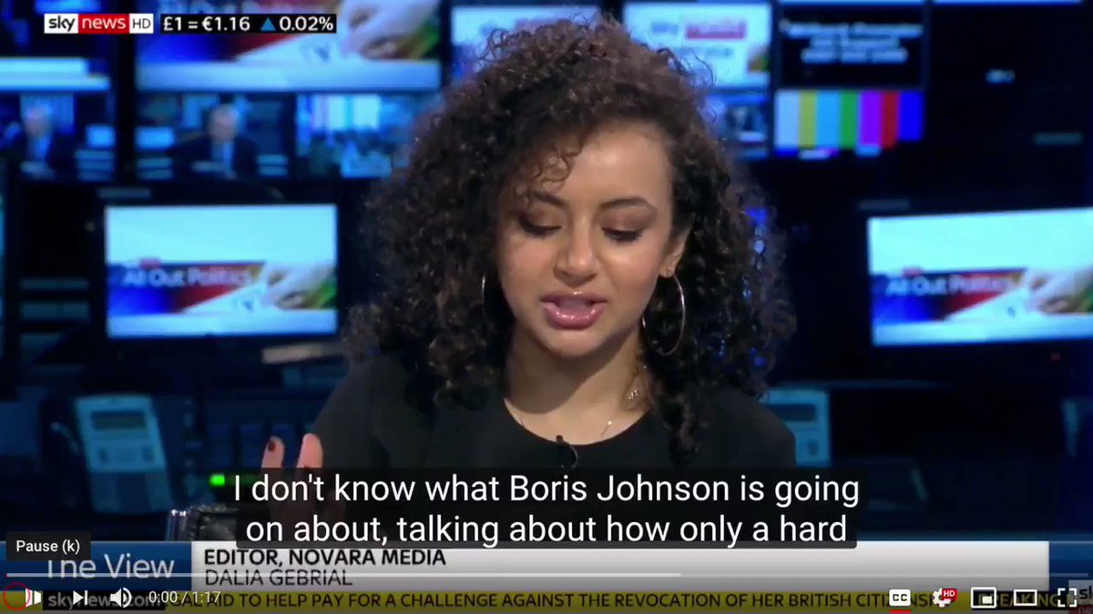 .@daliagebrial from @novaramedia and our Spokesperson Network on #SkyNews this morning on why @DavidLammy was right to refer to fascism when mainstream political figures are using dehumanising language around migrants, muslim women and others.