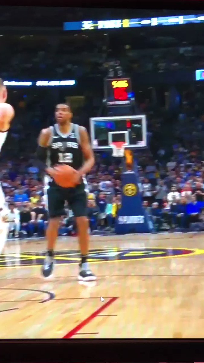 ...no foul. Out of Aldridge haha