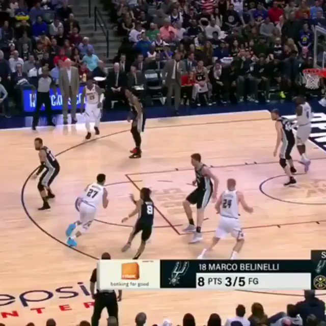 🔥🔥🔥 Jamal Murray snapped for 21 points in the 4th quarter to help even the series with the Spurs (via @nba)