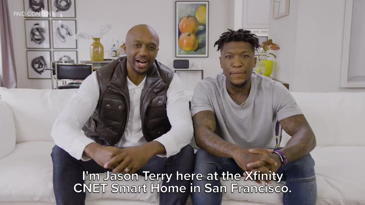 Got my DUNK on at the @Xfinity @CNET Smart Home w/ @jasonterry31 in a little NBA2K challenge. 🔥🔥 My boy ain’t no match for me. 😂 😂 #sponsored https://cnet.co/2Z6i9jk