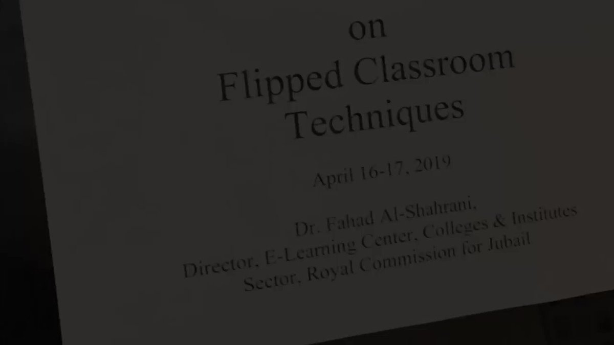 بتوفيق من الله تم تقديم ورشة عمل عن استخدام الفصول المعكوسة لأعضاء هيئة التدريس في معهد اللغة الإنجليزية بمدينة ينبع الصناعية
Conducted Flipped classroom workshops at Yanbu English Language Institute, Royal Commission for Yanbu
@pr_rc_jubail @DLPI2030 
