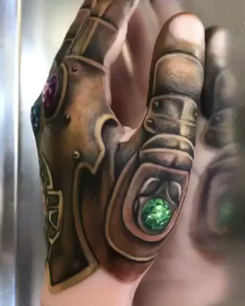 Drawing Ripped Infinity Gauntlet Tattoo Concept by lawvoelkel  OurArtCorner