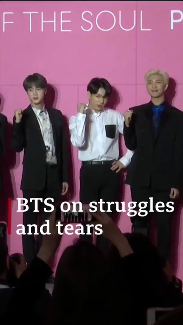 They're arguably the world's biggest boy band β but they still get overwhelmed.
π @BTS_twt talked about "failing and trying again," and feeling the love from their #BTSArmy.
#BTS #ARMY