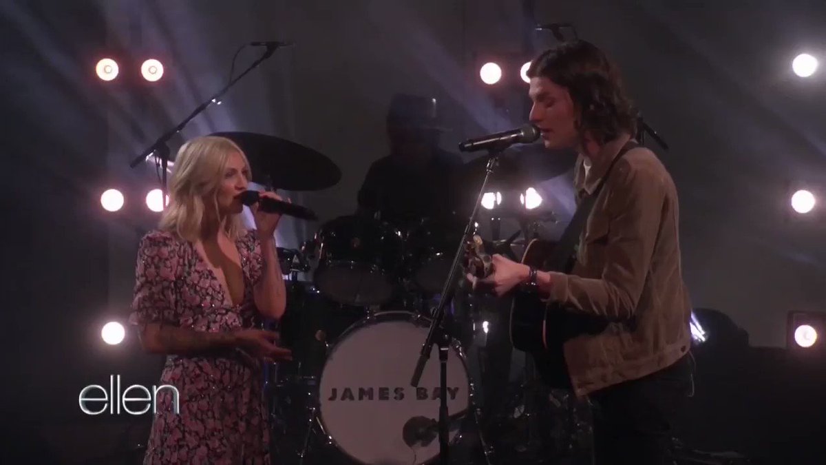 Had an incredible time performing Peer Pressure live on @TheEllenShow with @juliamichaels x http://JamesBay.lnk.to/ppEllenย