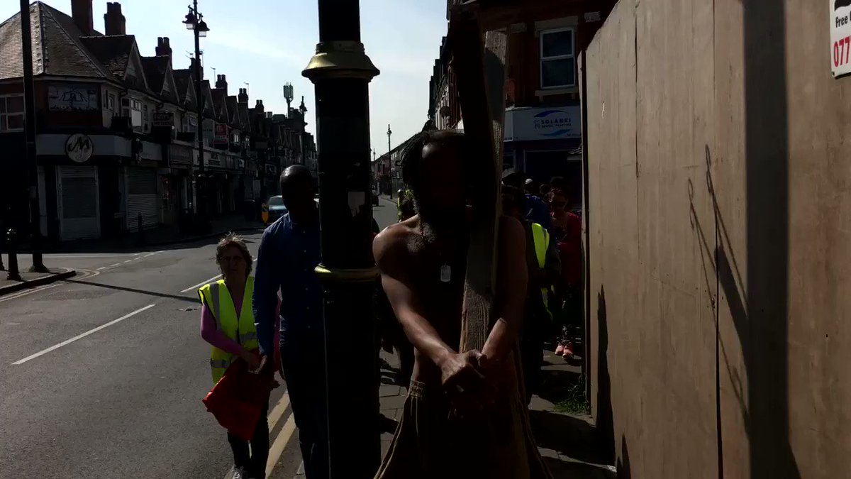 Leading today’s walk of witness #crucification #christ has died, Christ is risen, Christ will come again #baptists