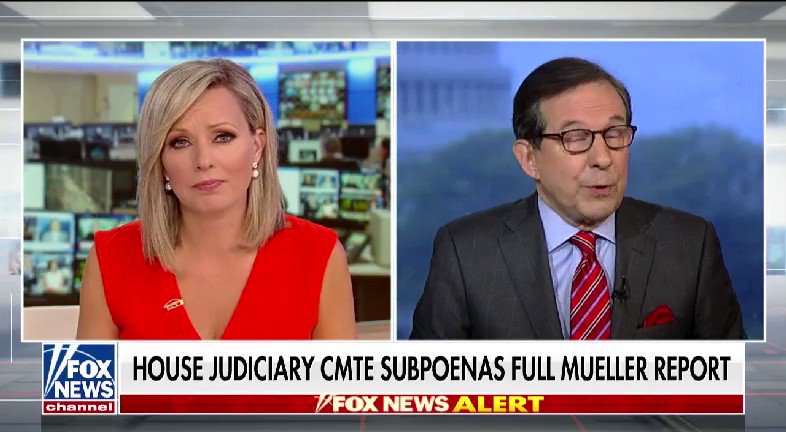 WATCH: @SandraSmithFox spoke with @FoxNewsSunday's Chris Wallace after the House Judiciary Committee subpoenas the full Mueller report #nine2noon