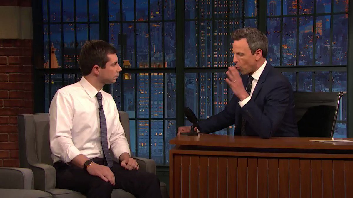 Navy veteran @PeteButtigieg to Seth Meyers: "To see the way military families are being treated as props by this president is demoralizing and it's one more reason why it might not be a bad idea to have somebody in the White House who actually served."