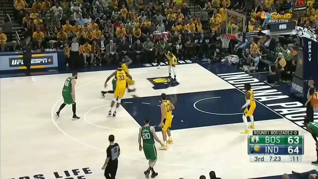 Happy birthday Thaddeus Young. Jayson Tatum has a present for you! 