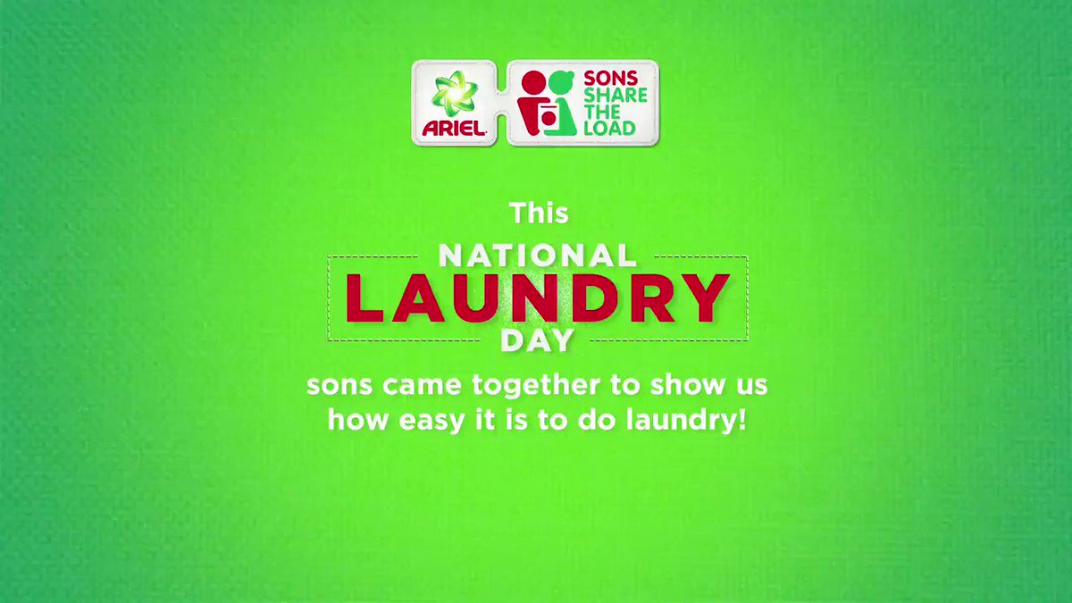 It’s time for the first #SONday challenge. Take a picture of you and your son/mom doing the laundry and share it with us. Lucky winners can win a #ShareTheLoad hamper!
