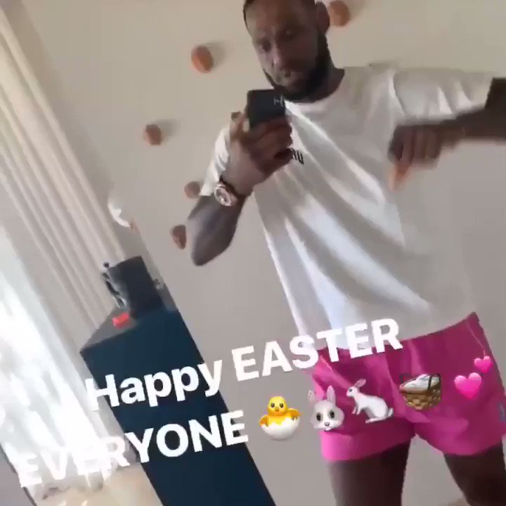 Happy Easter from THE KING 👑 @KingJames