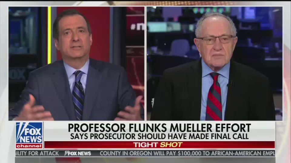 F grade to media on #Mueller coverage. @AlanDersh: “A flunk. Even with the grade inflation, I just think the media comes off awful, terrible...I think we are seeing an elimination of the distinction between the editorial page and the news pages...and that’s a shame.” #MediaBuzz