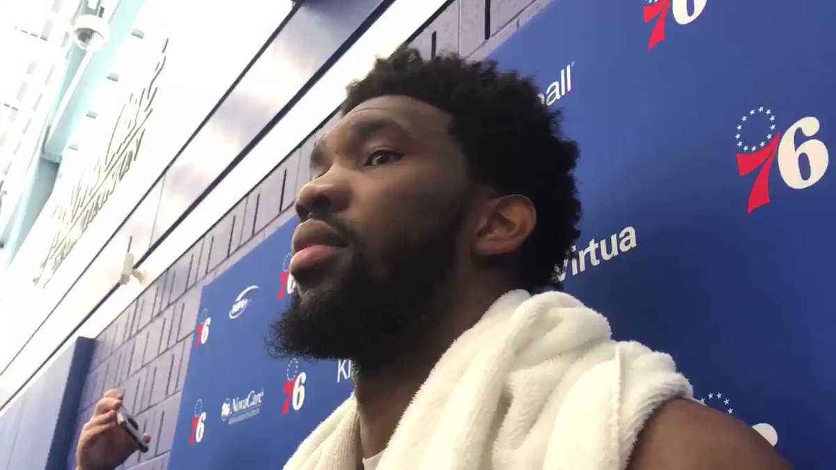 “When we understand each other, it goes a long way, especially on the court. Jimmy and I, we’ve gotten really close, so it doesn’t surprise me that he had my back, and he would do that for anybody on the team.”
#Sixers Joel Embiid on Jimmy Butler coming to his defense Saturday