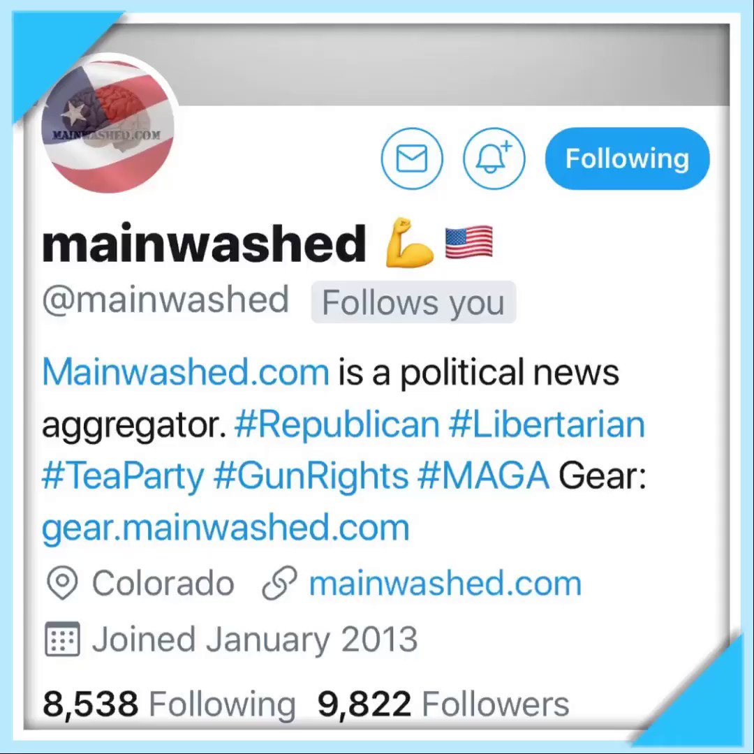๐จRETWEET PATRIOTS๐จ
๐ ๐Letโs help Get ๐๐
๐ ๐@mainwashed ๐ ๐
๐ฅ๐ฅto 10K Followers๐ฅ ๐ฅ
๐ค๐ฅ THANK YOU ๐ฅ๐ค