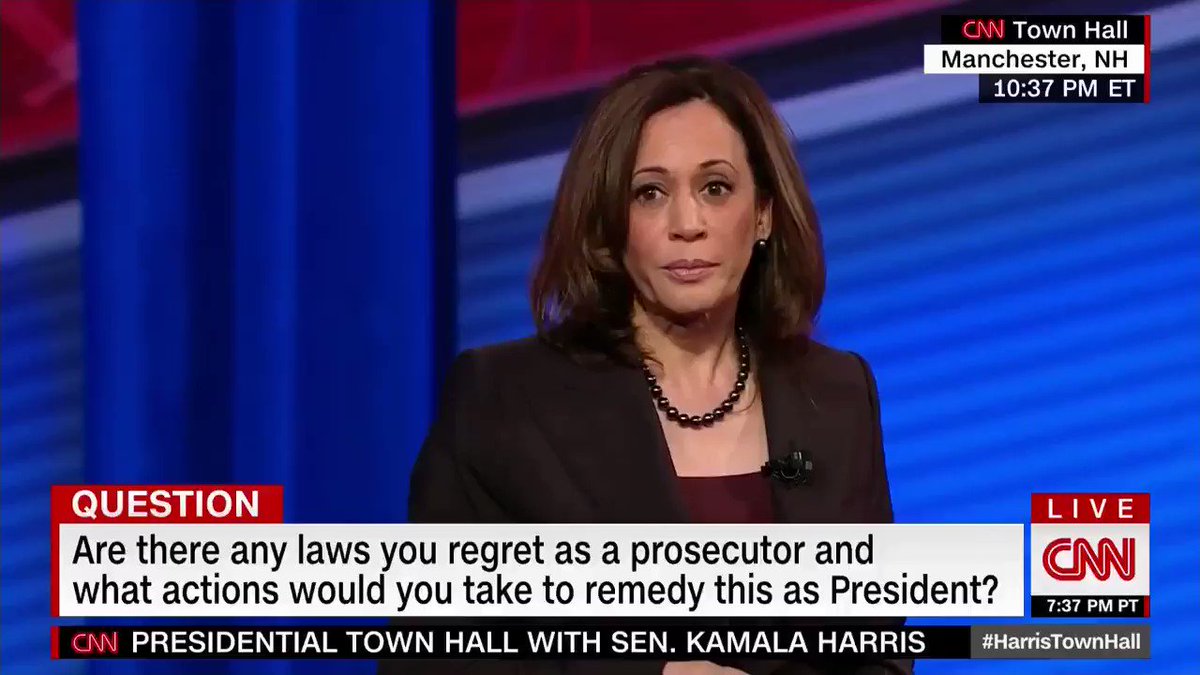 Kamala Harris: “We should have that conversation” about allowing the Boston Marathon bomber to vote from prison.