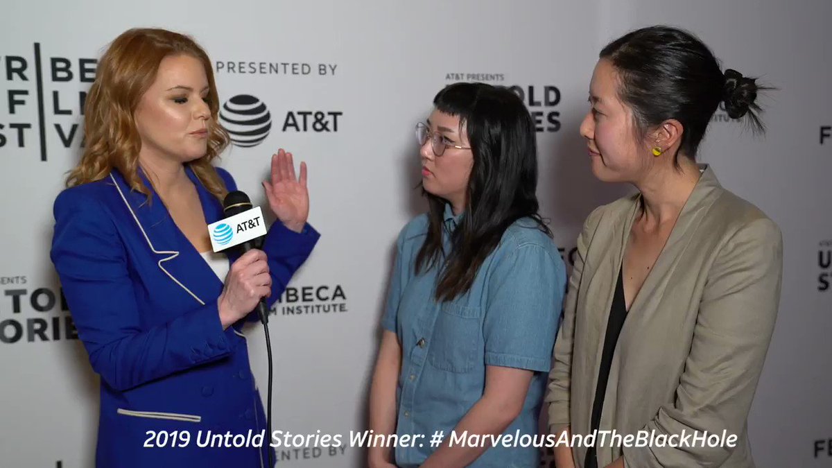 .@katetsang is the winner of #ATTUntoldStories with #MarvelousAndTheBlackHole! With a $1M grant, her film will come to life for Tribeca 2020. 🎞️🍿⭐️