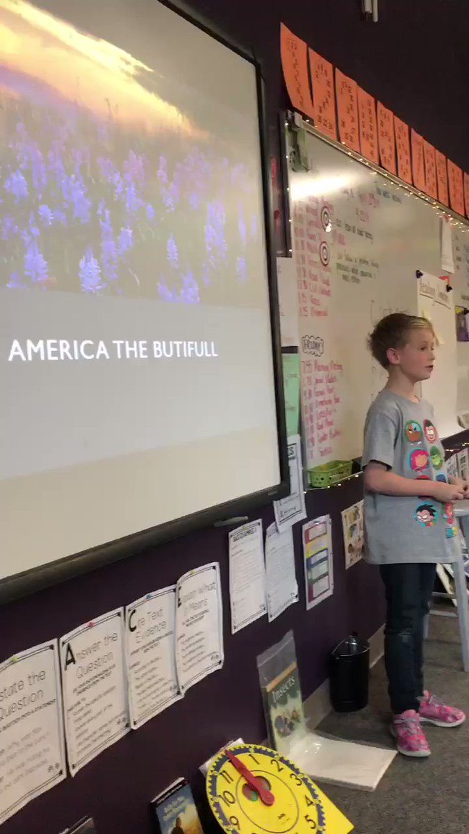 He is new to my class. We were learning about people famous to our city and their contributions. He got up and sang a song in front of the whole class. Everyone cheered afterwards. @TrailblazerD11 #BuildClassCulture #ownyourlearning #StudentVoice