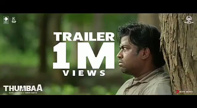 #Thumbaa Trailer Crossed 1⃣+ Million Views India's Biggest Live Action Experince
#ThumbaaTrailerHits1MViews
@Darshan_Offl @ActDheena @kjr_studios