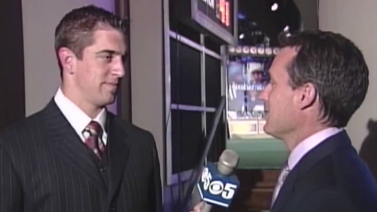 "Not as disappointed as the 49ers will be that they didn't draft me."
Today against the 49ers, Aaron Rodgers can bring his 2005 prediction to life 🔮
(via @KPIXtv)