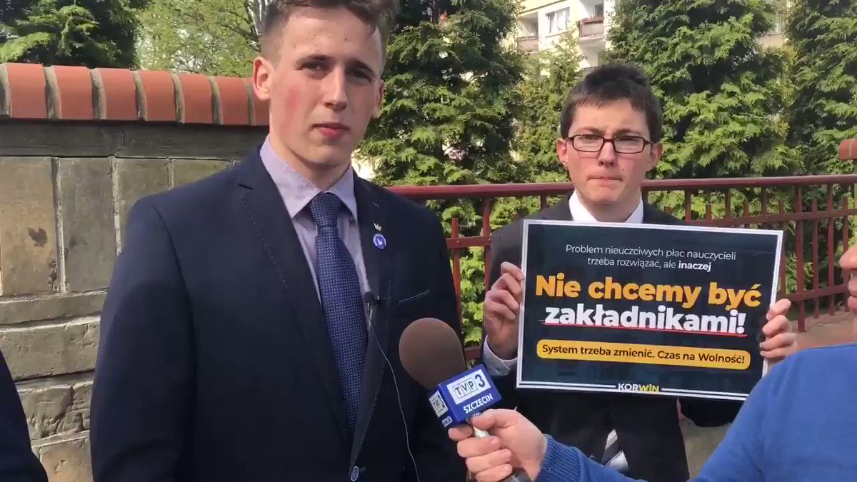 „Strajkujący nauczyciele nie powinni brać nas jako zakładników, ponieważ my jesteśmy najmniej winni” - mówi tegoroczny maturzysta z najlepszego w Polsce XIIILO w #Szczecin.
