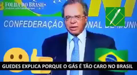 Paulo Guedes passando na sua tela para explicar como o livre mercado fará você pagar menos pelo gás. :)