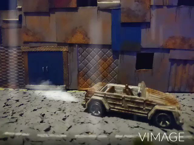 Working on this tonight ready for gaslands. Need to find some suitable weaponry now. #tabletop #tabletopgaming #gaslands #hotwheels #painting #rust #car #volkswagen #vw