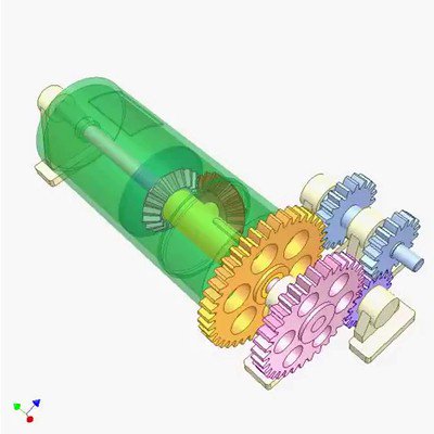 Converting Rotation to Rotary and Linear Reciprocating Motion