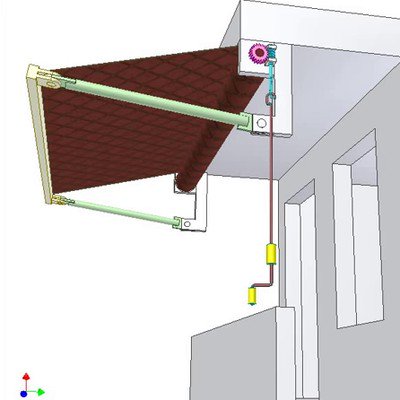 Movable Eave for Balcony