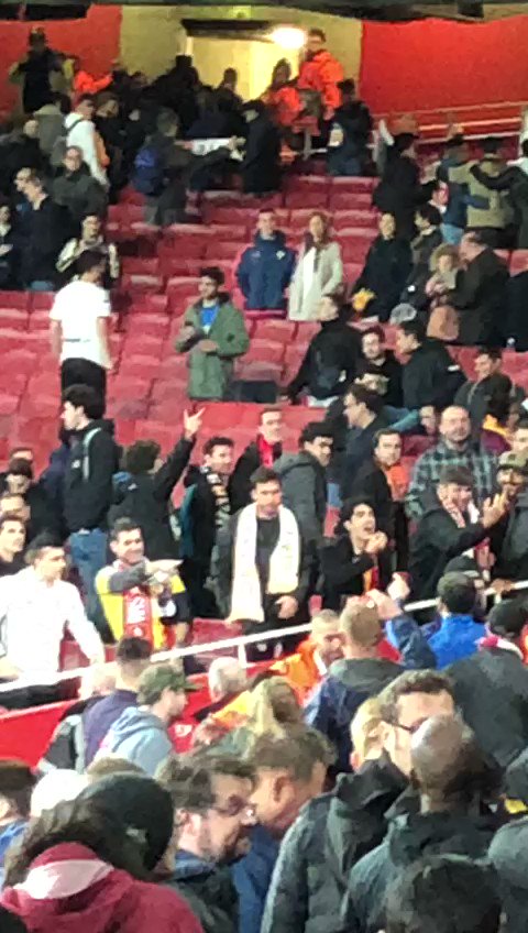 Nazi salutes and monkey gestures from @valenciacf fans @Arsenal @metpoliceuk no place for this in football or anywhere