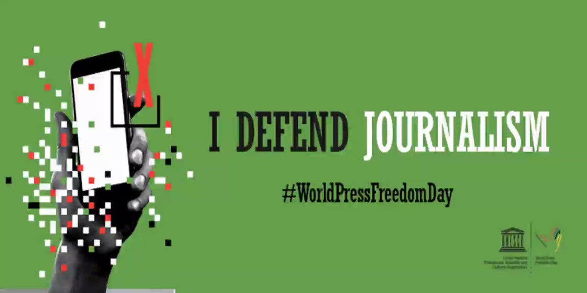 #DefendJournalism 2019 World Press Freedom Day @UNESCO
#WPFD #WPFD2019 #WorldPressFreedomDay #WorldPressFreedomDay2019
https://en.unesco.org/commemorations/worldpressfreedomday …
https://en.unesco.org/events/world-press-freedom-day-2019 …
World Press Freedom Index @RSF_inter #WorldPressFreedomIndex #WorldPressFreedomIndex2019 https://rsf.org/en/ranking