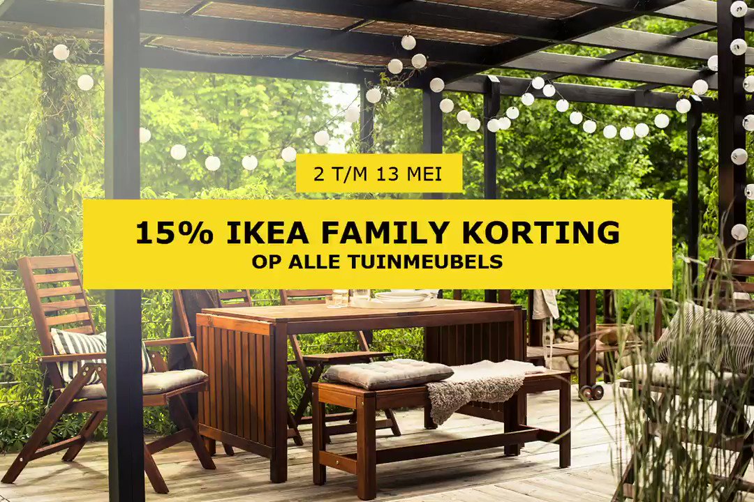 baseren Expertise neerhalen IKEA Nederland on Twitter: "Is jouw tuin of balkon klaar voor de zomer? T/m  13 mei ontvangen #IKEA Family leden 15% korting op alle tuinmeubels. Bekijk  hier ons assortiment: https://t.co/7Rnj7wMg6W https://t.co/3y6qfvqohJ" /