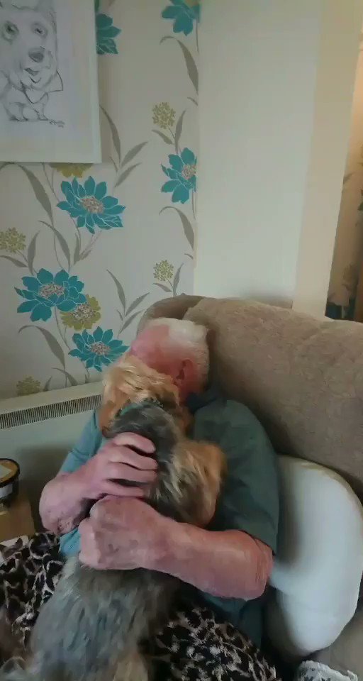 Akki (@akkitwts) on Twitter photo 13/08/2019 18:15:56 96-year-old grandad being reunited with his dog after spending 16 days in hospital.😭😭❤️❤️❤️ 96-year-old grandad being reunited with his dog after spending 16 days in hospital.😭😭❤️❤️❤️