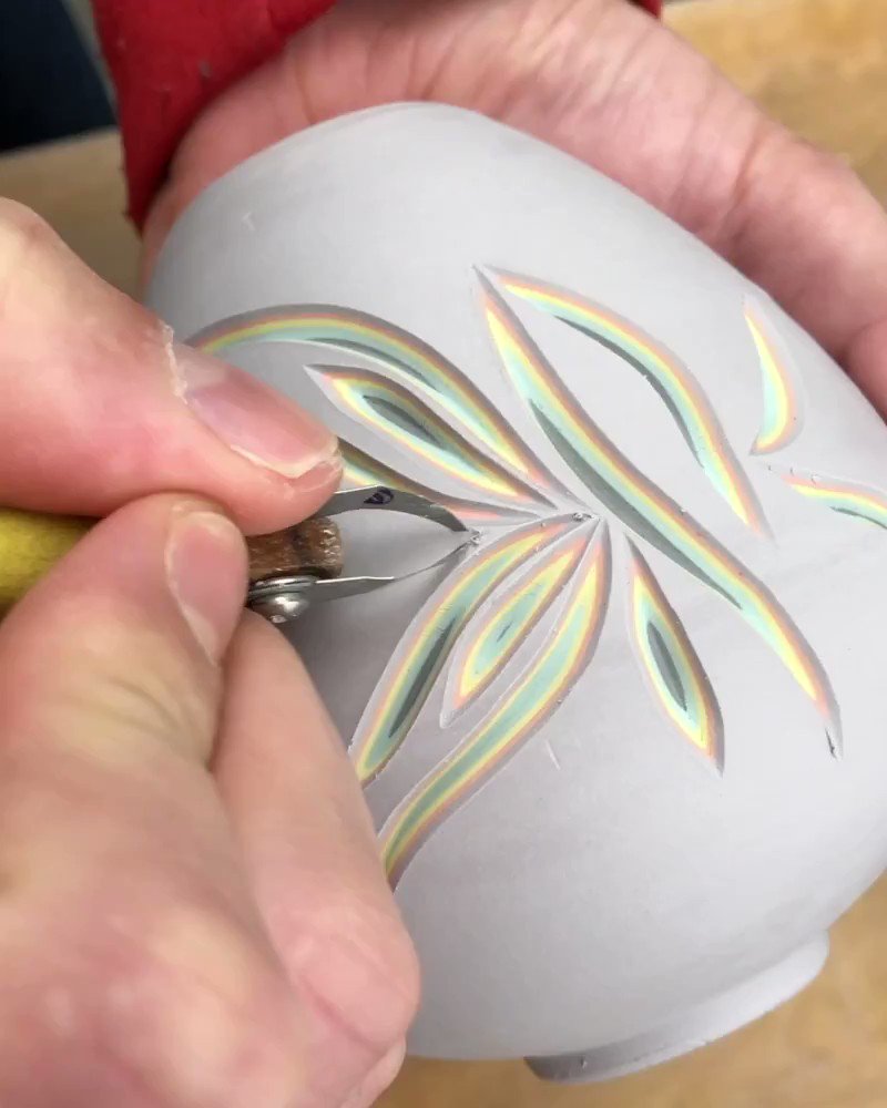 Today on our IGTV channel, art meets science in the form of these handcarved pots by scientist-turned-potter Sean Forest Roberts. https://www.instagram.com/tv/BxK-otzAs8T/